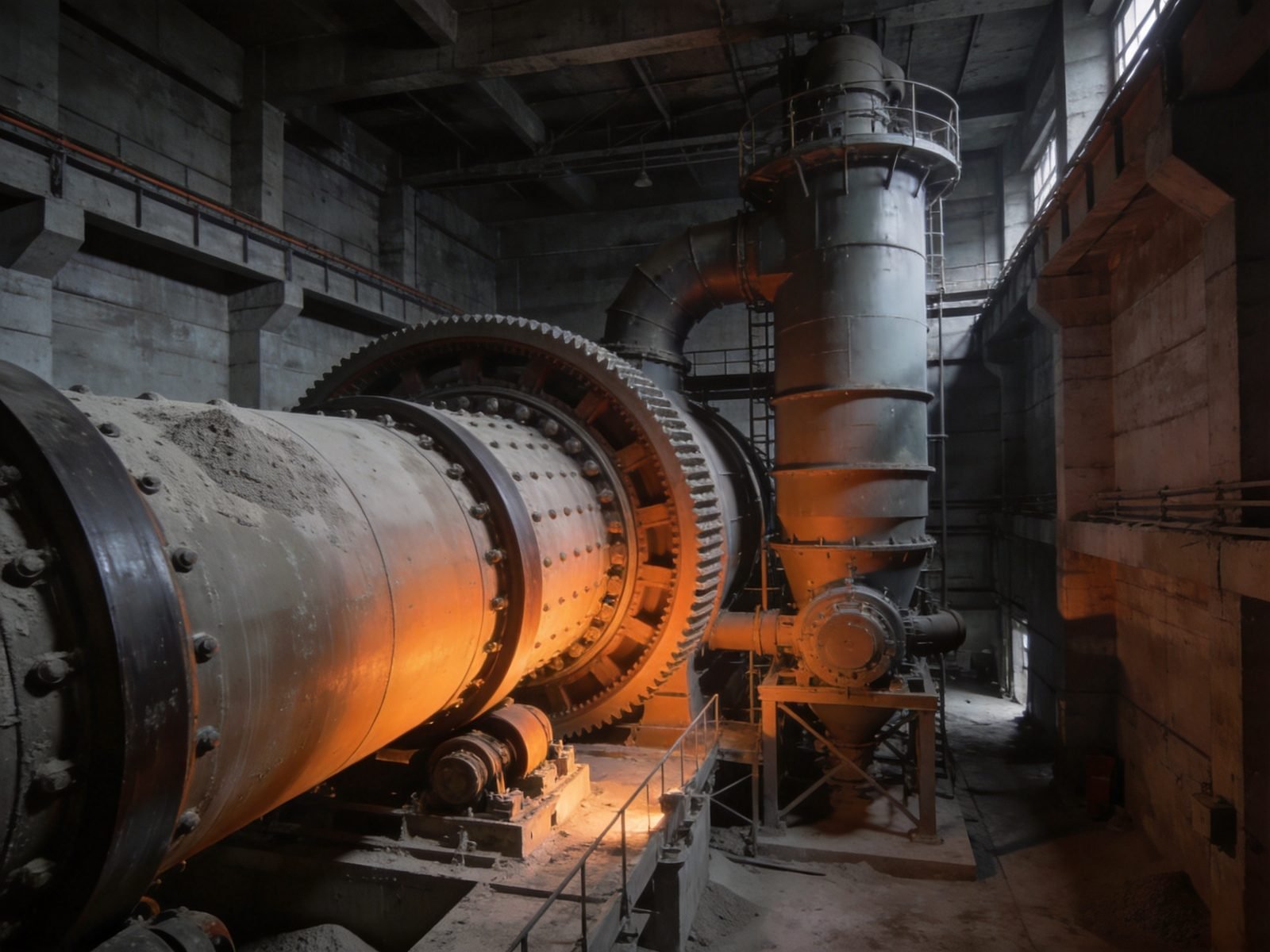 Cement grinding aid plant application